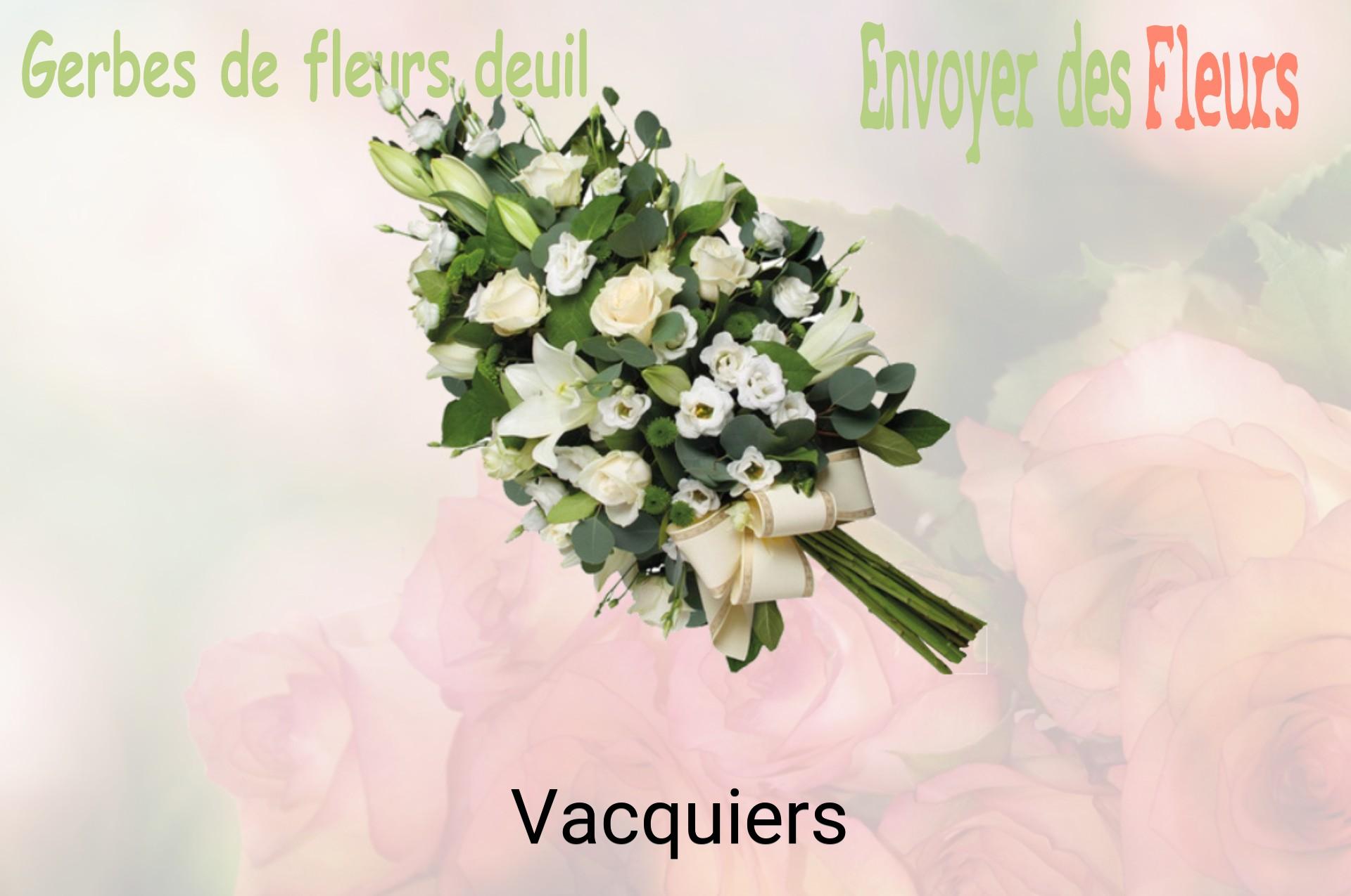 Gerbe de fleurs de deuil livrée à Vacquiers